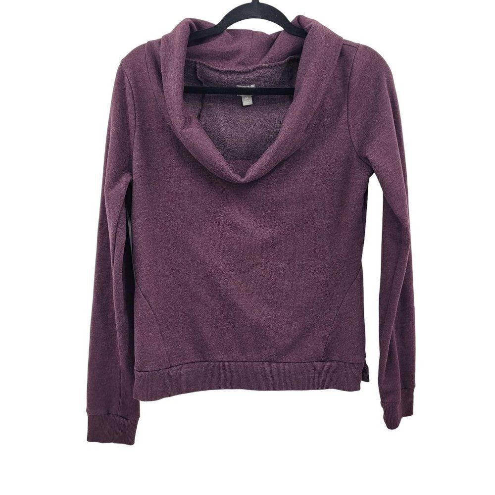 Converse Sweatshirt M‎ Purple Oversized Cowl Neck Long Sleeve Streetwear Grunge